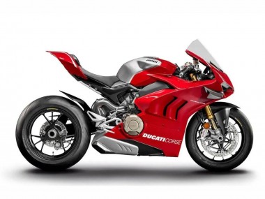Carenados Moto Ducati Panigale V4 V4S 2020-2021 - Plata Rojo Fábrica
