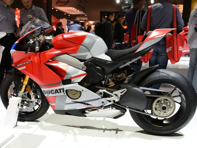 Carenados Moto Ducati Panigale V4 V4S 2018-2019 - Blanco Plata Rojo Negro Brillante Fábrica