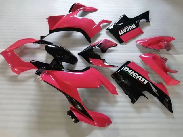 Carenado Moto Ducati Panigale V4 V4S 2020-2021 - Rosa Negro Brillante Fábrica