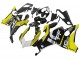 Carenados Moto Ducati Panigale V4 V4S 2020-2021 - Amarillo Blanco Negro Brillante Fábrica