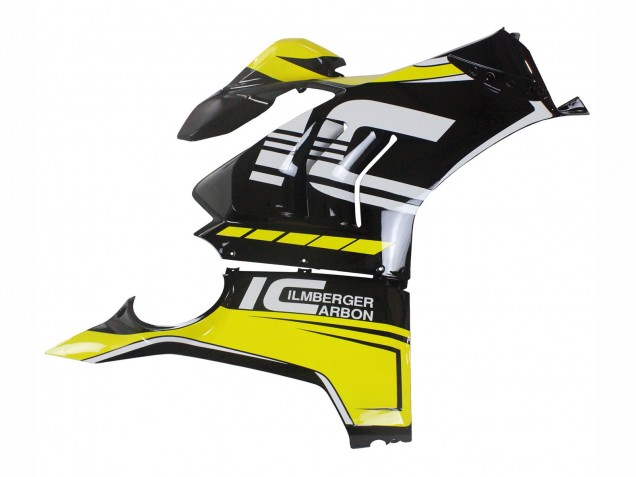 Carenados Moto Ducati Panigale V4 V4S 2020-2021 - Amarillo Blanco Negro Brillante Fábrica