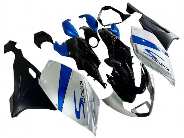 Carenado Moto BMW K1200S 2005-2010 - Plata Azul Negro Fábrica