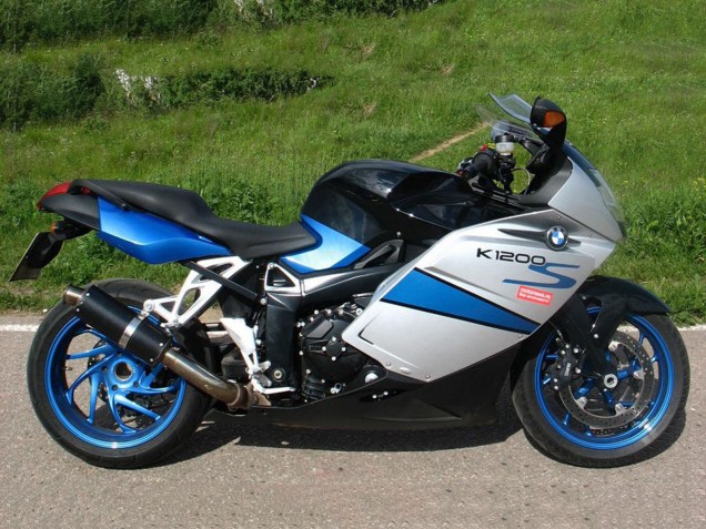 Carenado Moto BMW K1200S 2005-2010 - Plata Azul Negro Fábrica