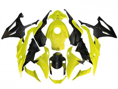 Carenados Moto BMW S1000RR 2023-2024 - Amarillo Negro FibraCarbono Fábrica