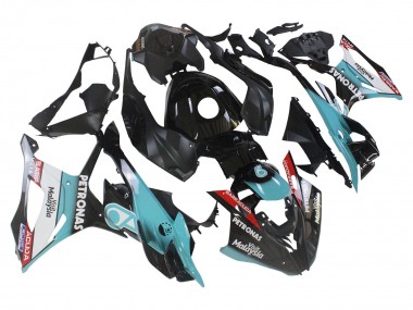 Carenados Moto BMW S1000RR 2023-2024 - Azul Claro Negro Mate Petronas Fábrica