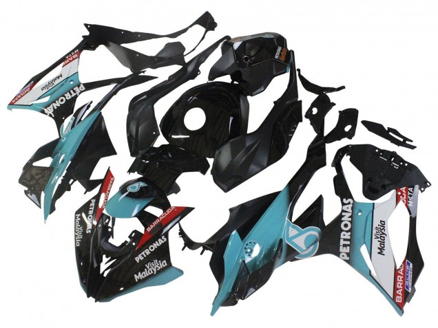 Carenados Moto BMW S1000RR 2023-2024 - Azul Claro Negro Mate Petronas Fábrica