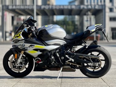 Carenados Moto BMW S1000RR 2023-2024 - Plata Amarillo FibraCarbono Fábrica