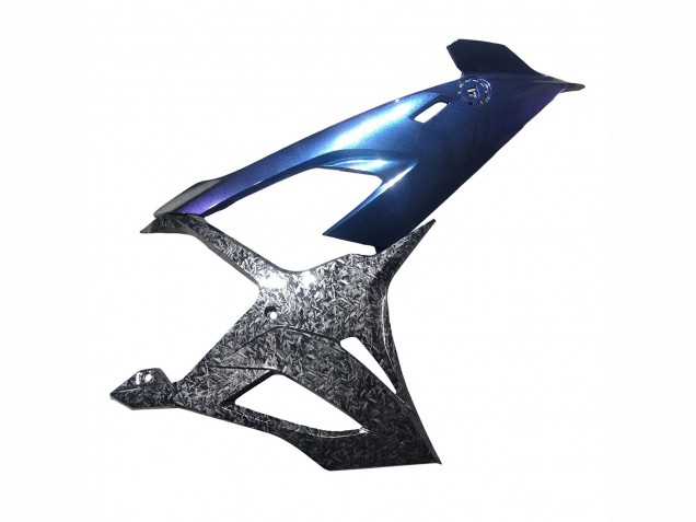 Carenados Moto BMW S1000RR 2019-2022 - Gradiente Azul Púrpura Falsificado FibraCarbono Fábrica