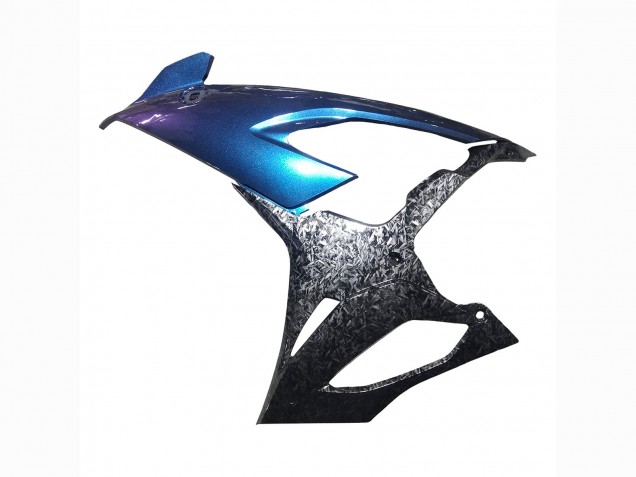 Carenados Moto BMW S1000RR 2019-2022 - Gradiente Azul Púrpura Falsificado FibraCarbono Fábrica