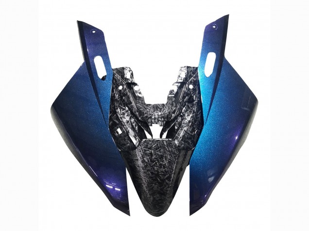 Carenados Moto BMW S1000RR 2019-2022 - Gradiente Azul Púrpura Falsificado FibraCarbono Fábrica