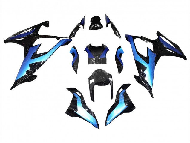 Carenados Moto BMW S1000RR 2019-2022 - Negro Gradiente Azul Fábrica