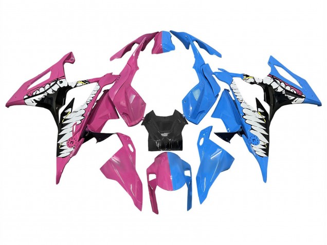 Carenados Moto BMW S1000RR 2019-2022 - Rosa Profundo Azul Tiburón Fábrica