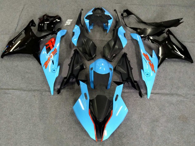 Carenados Moto BMW S1000RR 2019-2022 - Negro Azul Claro Fábrica