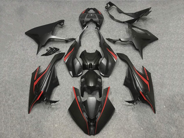Carenados Moto BMW S1000RR 2019-2022 - Negro Mate Rojo Fábrica