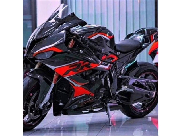 Carenados Moto BMW S1000RR 2019-2022 - Negro Rojo Oscuro Fábrica