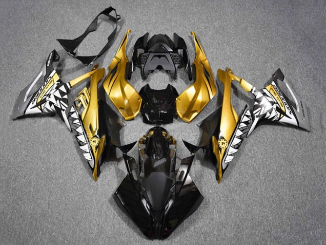 Carenados Moto BMW S1000RR 2019-2022 - Oro Negro Tiburón Fábrica