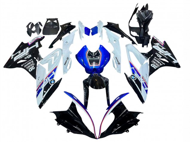 Carenado Moto BMW S1000RR 2017-2018 - Blanco Azul Negro Brillante Fábrica