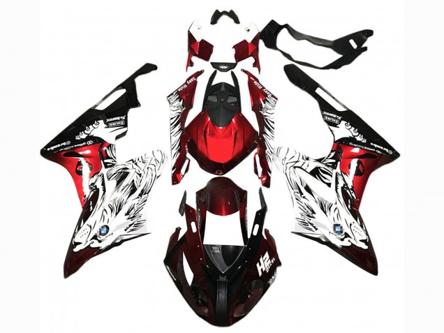 Carenados Moto BMW S1000RR 2017-2018 - Blanco Rojo Negro Fábrica