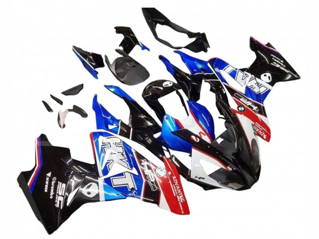 Kits Carenados Moto BMW S1000RR 2017-2018 - Blanco Azul Rojo Negro Brillante Fábrica