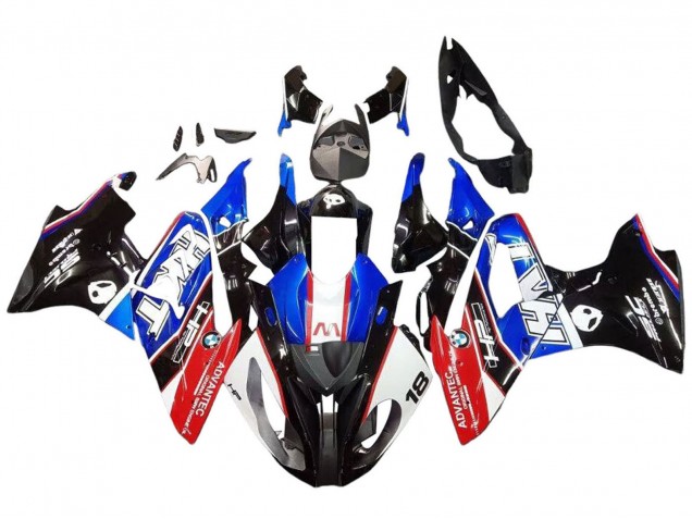 Kits Carenados Moto BMW S1000RR 2017-2018 - Blanco Azul Rojo Negro Brillante Fábrica