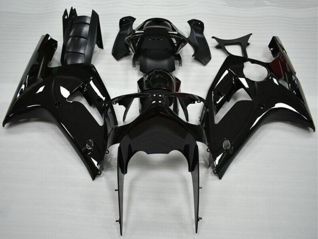 Carenado Moto Kawasaki ZX6R 2003-2004 - Negro Brillante Fábrica
