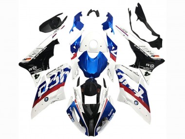 Carenados Moto BMW S1000RR 2017-2018 - Blanco Azul Rojo Negro Brillante Tyco Fábrica