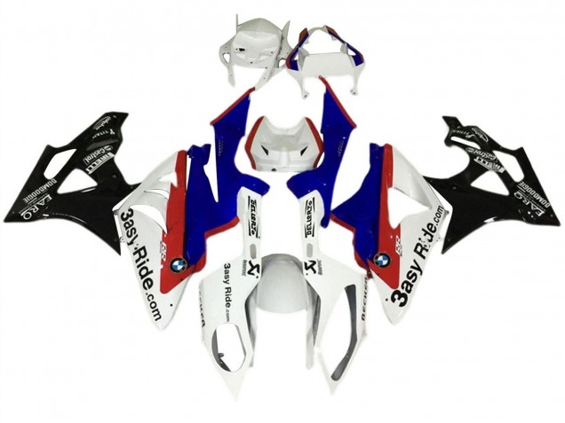 Kit Carenados Moto BMW S1000RR 2017-2018 - Blanco Azul Rojo Negro Brillante Fábrica