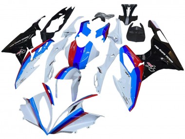 Kits Carenado Moto BMW S1000RR 2015-2016 - Blanco Rojo Azul Negro Brillante Fábrica