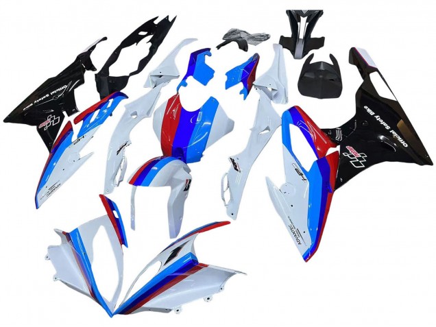 Kits Carenado Moto BMW S1000RR 2015-2016 - Blanco Rojo Azul Negro Brillante Fábrica