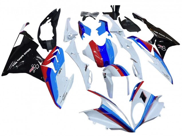 Kits Carenado Moto BMW S1000RR 2015-2016 - Blanco Rojo Azul Negro Brillante Fábrica