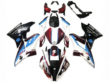 Carenado Moto BMW S1000RR 2015-2016 - Blanco Rojo Azul Negro Brillante Fábrica