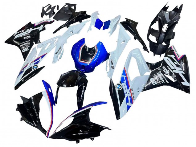 Kits Carenado Moto BMW S1000RR 2015-2016 - Blanco Azul Negro Brillante Fábrica