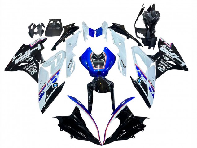 Kits Carenado Moto BMW S1000RR 2015-2016 - Blanco Azul Negro Brillante Fábrica