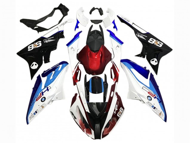 Kits Carenado Moto BMW S1000RR 2015-2016 - Blanco Rojo Azul Negro Fábrica