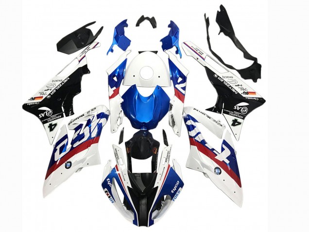 Carenados Moto BMW S1000RR 2015-2016 - Blanco Rojo Azul Negro Tyco Fábrica