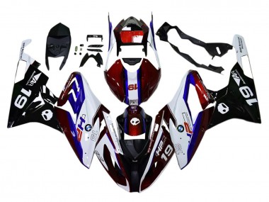 Carenado Moto BMW S1000RR 2015-2016 - Blanco Rojo Azul Negro Fábrica