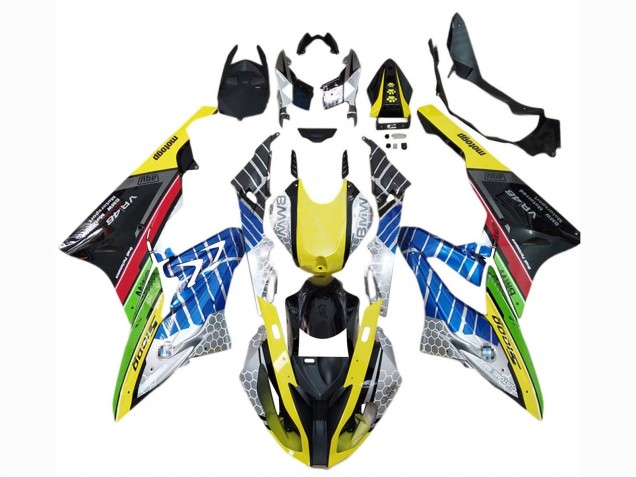 Carenados Moto BMW S1000RR 2015-2016 - Amarillo Azul Verde Rojo Negro VR 46 Fábrica