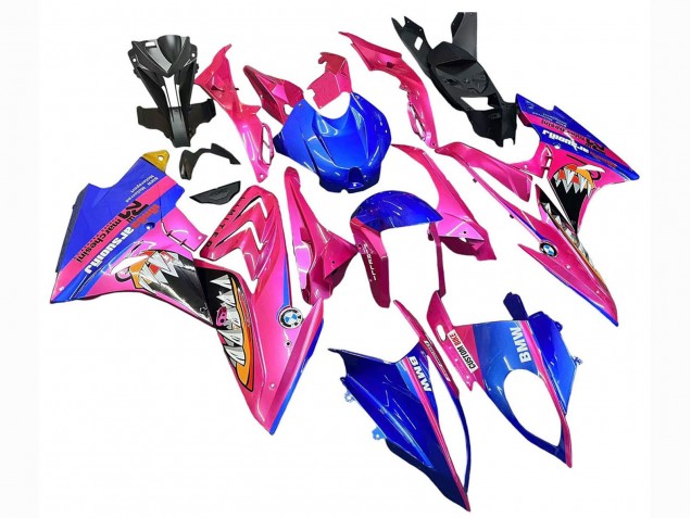 Carenados Moto BMW S1000RR 2015-2016 - Rosa Azul Tiburón Fábrica