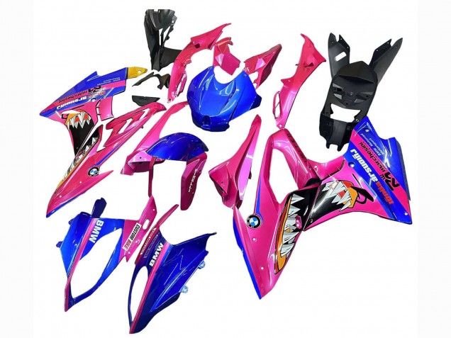 Carenados Moto BMW S1000RR 2015-2016 - Rosa Azul Tiburón Fábrica