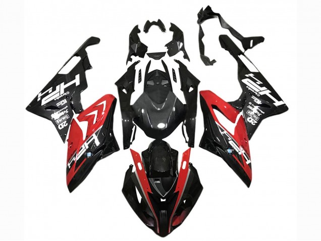 Carenados Moto BMW S1000RR 2015-2016 - Rojo Negro FibraCarbono Fábrica