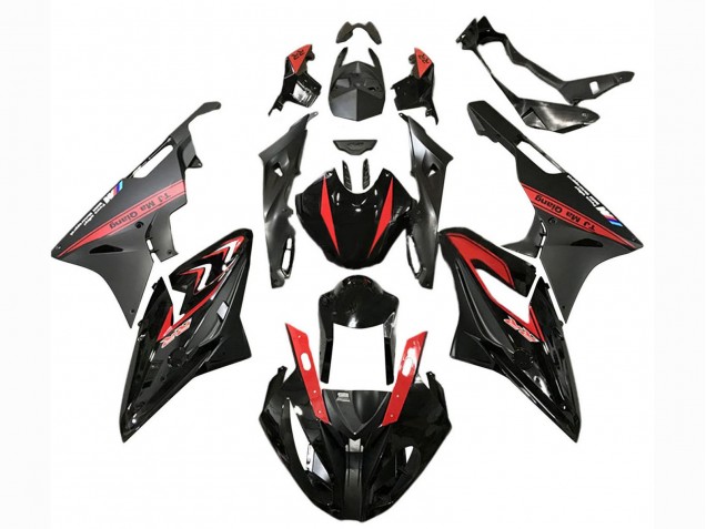 Carenados Moto BMW S1000RR 2015-2016 - Rojo Negro Brillante Negro Mate Fábrica