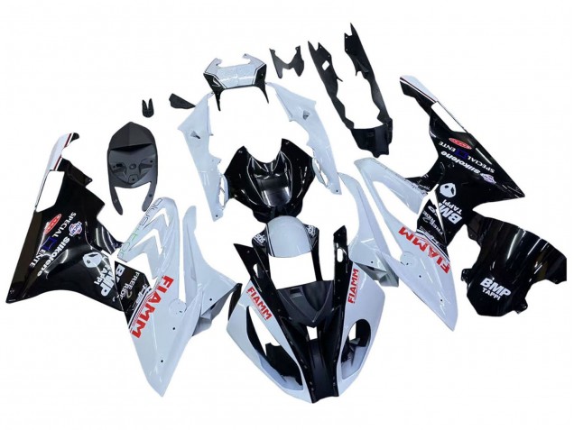 Carenados Moto BMW S1000RR 2015-2016 - Blanco Negro Brillante Fiamm Fábrica