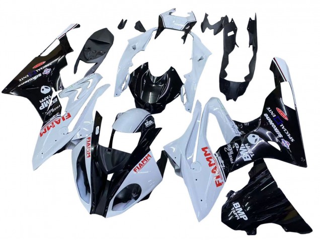 Carenados Moto BMW S1000RR 2015-2016 - Blanco Negro Brillante Fiamm Fábrica