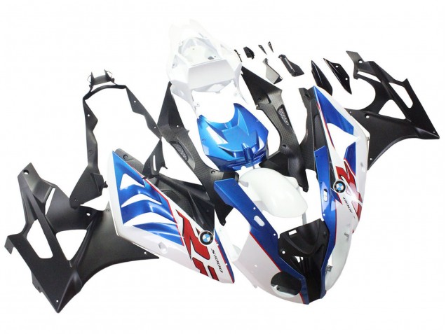 Carenados Moto BMW S1000RR 2009-2014 - Blanco Azul Negro Mate Fábrica