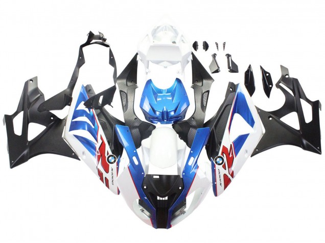 Carenados Moto BMW S1000RR 2009-2014 - Blanco Azul Negro Mate Fábrica