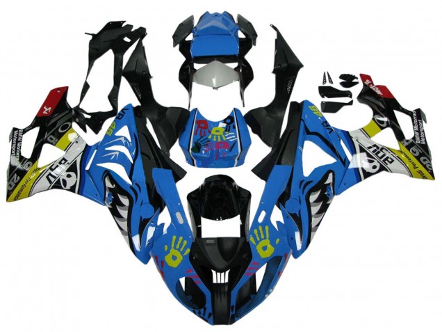 Carenados Moto BMW S1000RR 2009-2014 - Blanco Azul Negro Amarillo Tiburón Fábrica