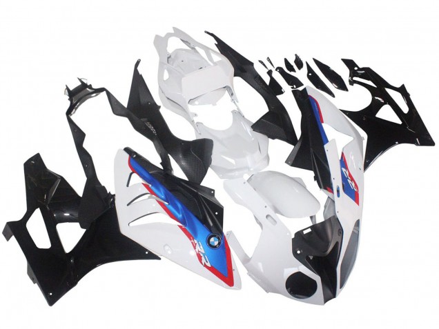 Carenados Moto BMW S1000RR 2009-2014 - Blanco Rojo Azul Negro Brillante HP Becker Carbon Fábrica