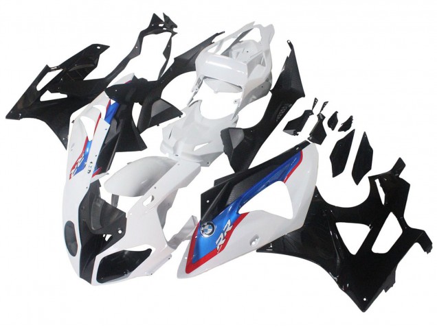 Carenados Moto BMW S1000RR 2009-2014 - Blanco Rojo Azul Negro Brillante HP Becker Carbon Fábrica