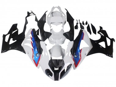 Carenados Moto BMW S1000RR 2009-2014 - Blanco Rojo Azul Negro Brillante HP Becker Carbon Fábrica