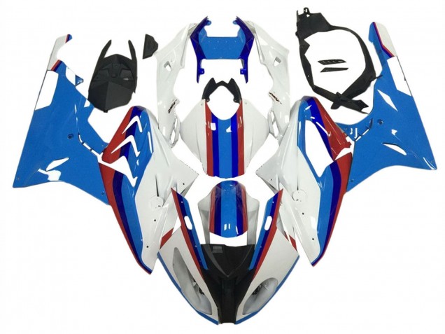 Carenados Moto BMW S1000RR 2009-2014 - Blanco Rojo Azul Fábrica